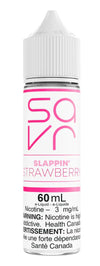 SAVR - Slappin Strawberry 60mL FREEBASE -   Easyvape.ca Brockville Vape Shop. Our Store Hours: Mon - Sat 9:30am - 4:30pm Call: 613-865-8959