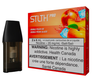 STLTH PRO 2POD PACK DOUBLE PEACH ICE 20mg (8ml) -   Easyvape.ca Brockville Vape Shop. Our Store Hours: Mon - Sat 9:30am - 4:30pm Call: 613-865-8959
