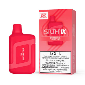 STLTH BOX 1K DISPOSABLE - STRAWBERRY ICE -   Easyvape.ca Brockville Vape Shop. Our Store Hours: Mon - Sat 9:30am - 4:30pm Call: 613-865-8959