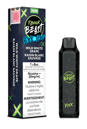 Wild White Grape 3k Flavour Beast Vaping Device - DUTY PAID -   Easyvape.ca Brockville Vape Shop. Our Store Hours: Mon - Sat 9:30am - 4:30pm Call: 613-865-8959