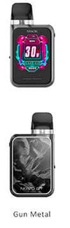 SMOK Novo GT Box Pod Kit Details: 1. Compatible with Novo/Novo 2/Novo 2X Pods 2. Airflow adjustable 3. 1700mAh battery capacity 4. Power adjustable (5W-30W) 5. Full-screen display 6. 1.2A fast charge 7. Lanyard included 8. The world's first full screen po