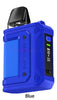 GeekVape Aegis Hero Q Kit in blue color with essential display and adjustable airflow features.