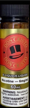 Don Cristo Original 60ml e-liquid with 6mg nicotine, featuring rich Monte Cristo tobacco flavor for premium vaping experience.