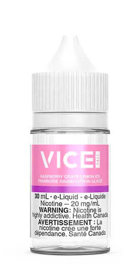 ONTARIO RASPBERRY GRAPE LEMON ICE BY VICE SALTIndulge in the exhilarating blend of RASPBERRY GRAPE LEMON ICE BY VICE SALT, a tantalizing e-liquid that combines the sweetness of juicy raspberries, the richness of luscious grapes, and the tanginess of zesty