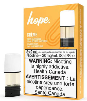ONTARIO STLTH POD PACK HOPE CREME (3 PACK) Hope Creme - This blend of the finest creams and vanilla will give you a comforting vape experience.