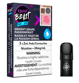 Groovy Grape Passionfruit ICED 20mg flavour Beast Pods - 3 Pack - DUTY PAID -   Easyvape.ca Brockville Vape Shop. Our Store Hours: Mon - Sat 9:30am - 4:30pm Call: 613-865-8959