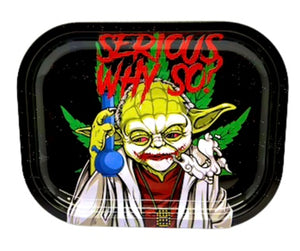 Serious Why So Metal Rolling Tray - Small -   Easyvape.ca Brockville Vape Shop. Our Store Hours: Mon - Sat 9:30am - 4:30pm Call: 613-865-8959