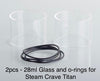2x - 28ml Glass for Steam Crave Titan Aromamizer -   Easyvape.ca Brockville Vape Shop. Our Store Hours: Mon - Sat 9:30am - 4:30pm Call: 613-865-8959