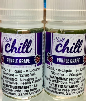 Purple Grape 30ml Chill Salt 12, 20mg -   Easyvape.ca Brockville Vape Shop. Our Store Hours: Mon - Sat 9:30am - 4:30pm Call: 613-865-8959